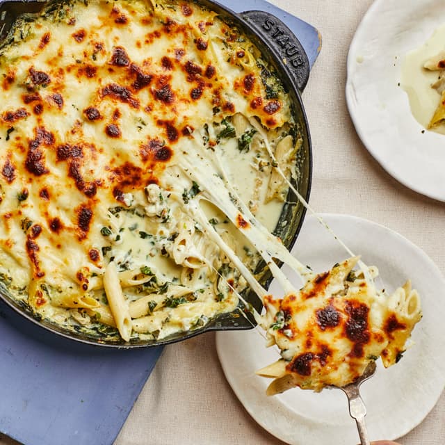 SpinachArtichokeDip Pasta Punchfork