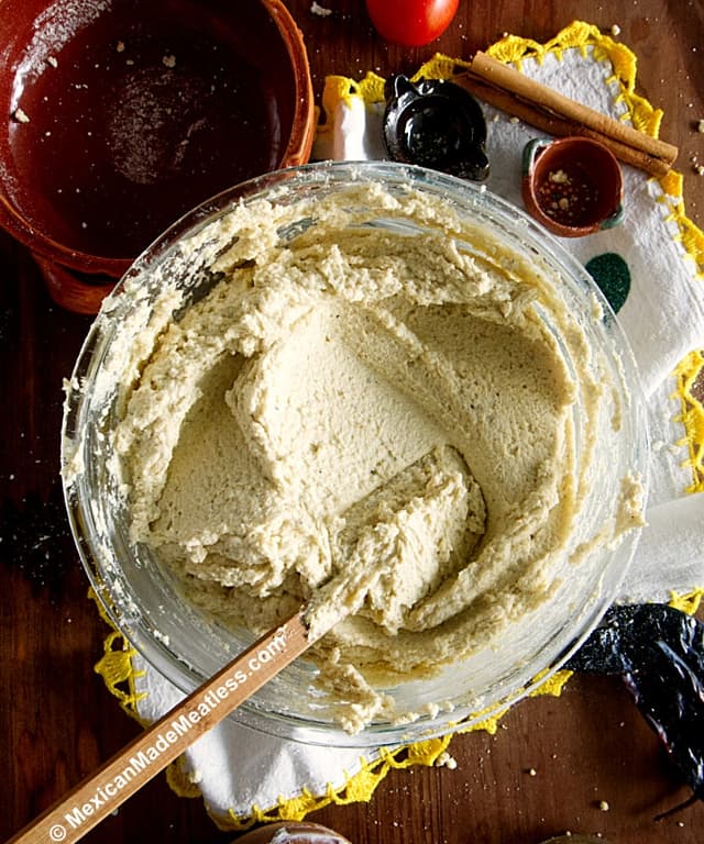 Masa for Tamales Without Lard Punchfork