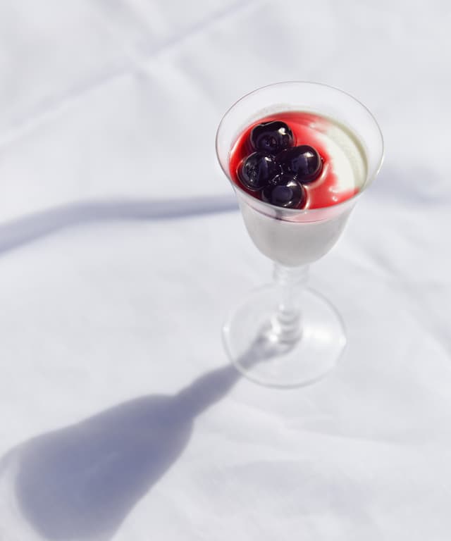 Panna Cotta with Cherries and Lemon Punchfork