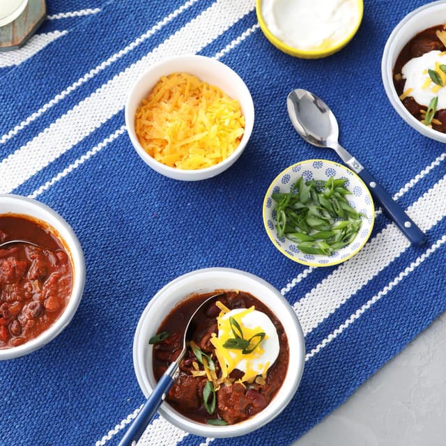 Kardea's Brisket and Bean Chili Punchfork