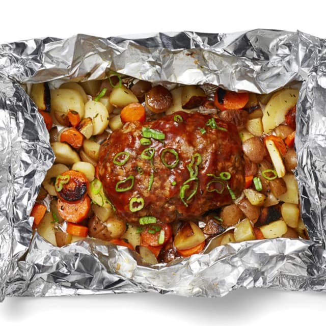 Foil-Packet Mini Meatloaves with Root Vegetables | Punchfork