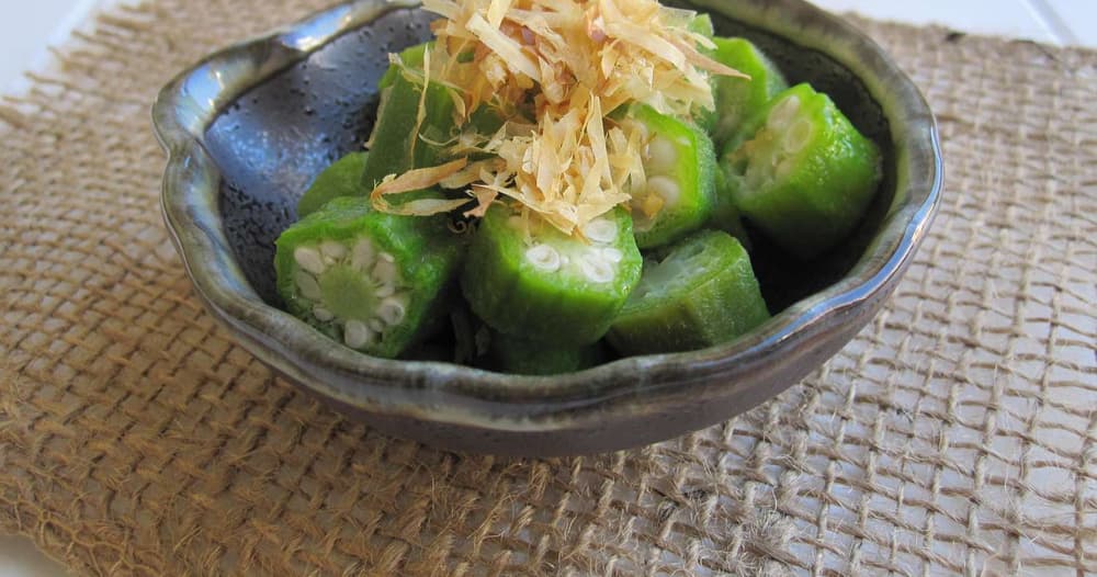 Chilled Japanese Okra Salad | Punchfork