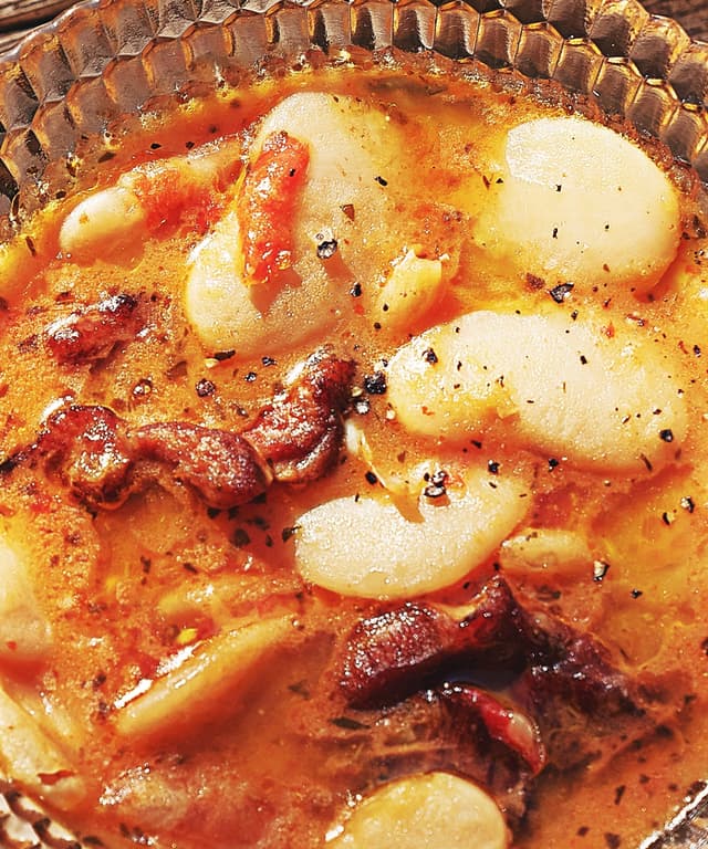 Ruth’s Lima Beans with Smoked Turkey Tail Punchfork