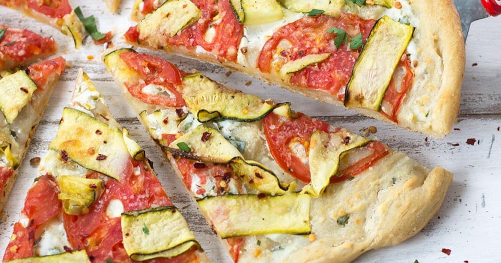 Zucchini, Ricotta and Lemon Pizza Punchfork