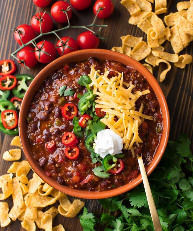 Black Bean Quinoa Chili Punchfork