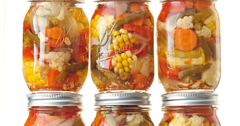 Garlicky Pickled Mixed Veggies Punchfork