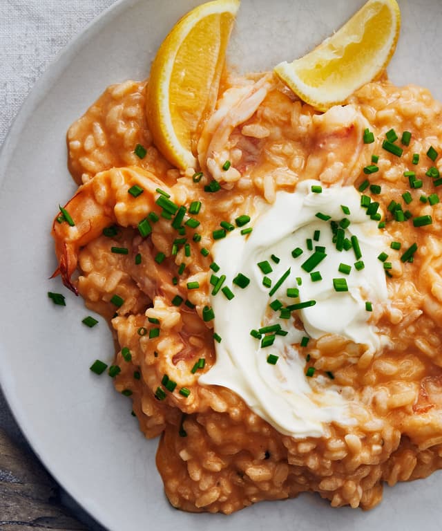 Creamy Shrimp Risotto with Mascarpone Punchfork
