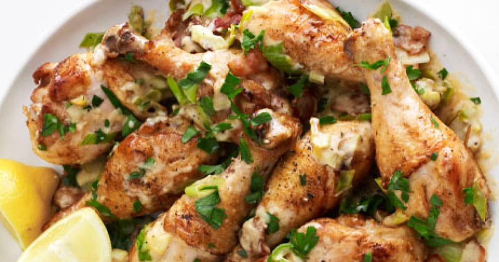 PanRoasted Chicken with Leeks Punchfork