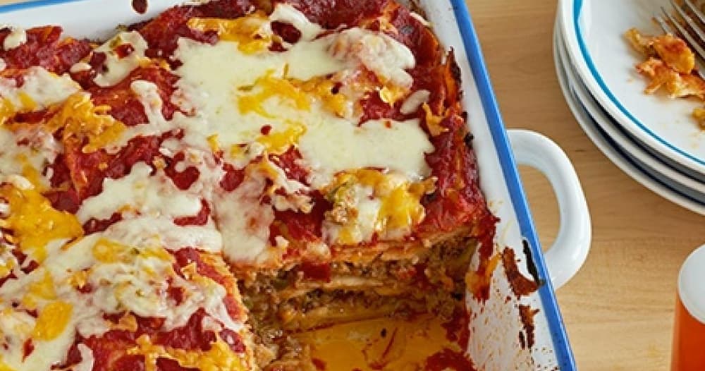 Easy Beefy Cheesy Enchilada Casserole Punchfork