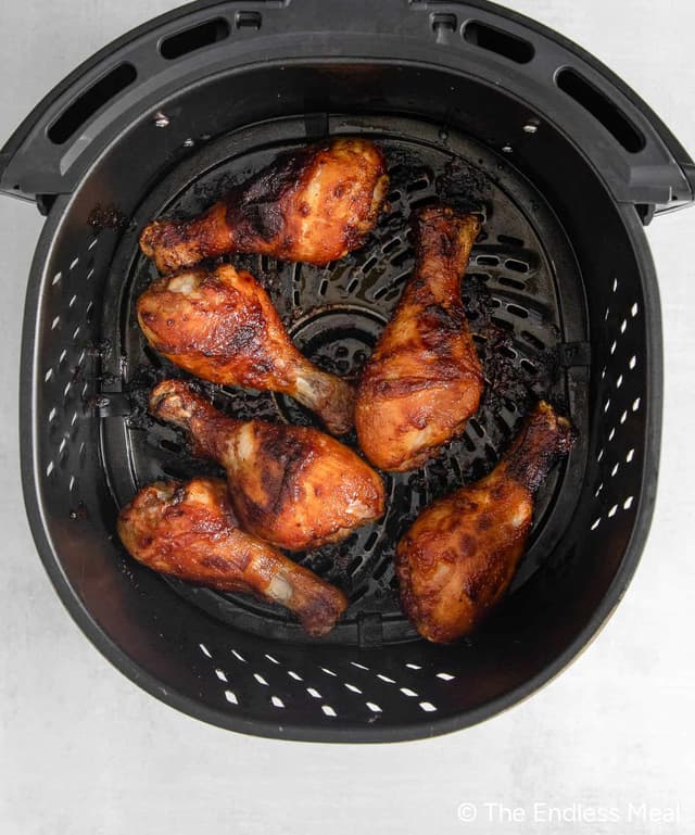 Air Fryer BBQ Chicken Drumsticks Punchfork