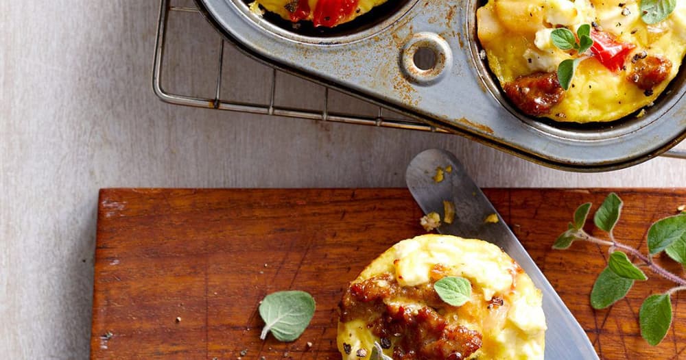 Sausage and Potato Mini Egg Bakes Punchfork