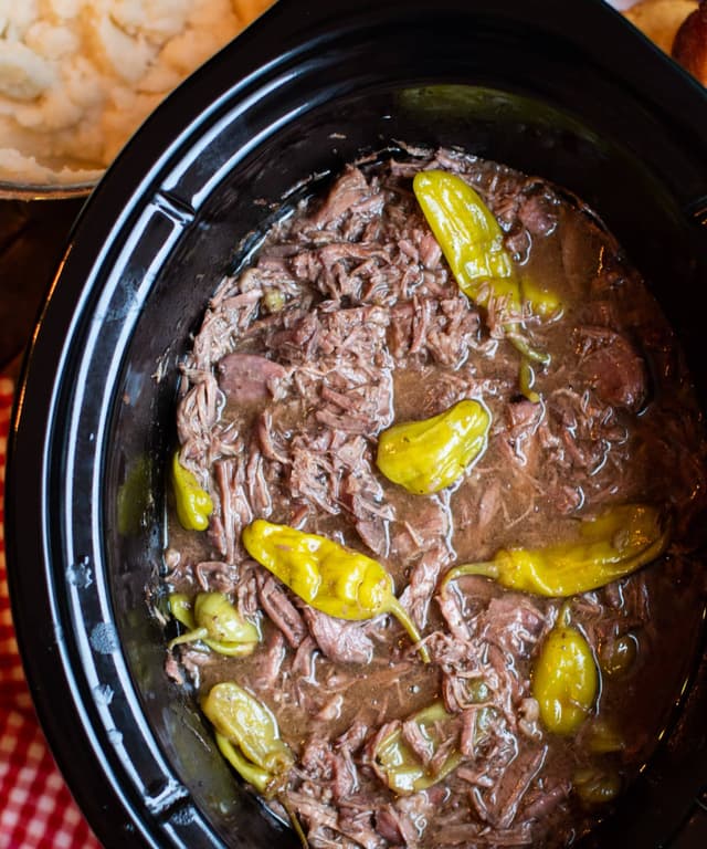 Slow Cooker Mississippi Pot Roast Punchfork