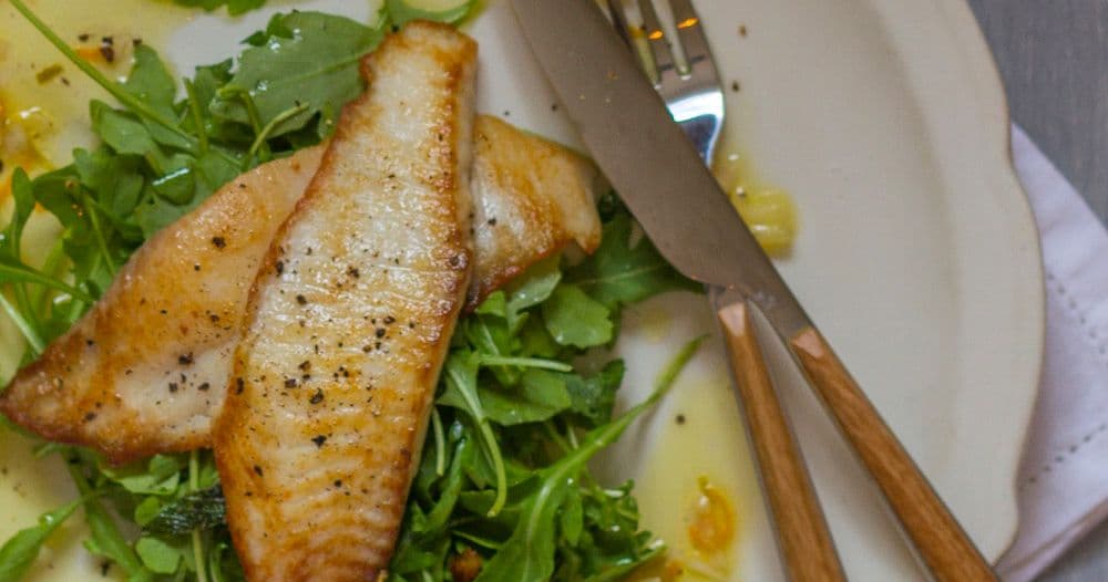 Grilled Halibut with Tomato and Caper Sauce Punchfork