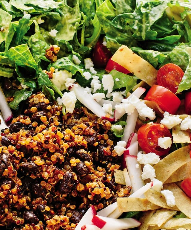 Vegetarian Taco Salad with Creamy AvocadoLime Dressing Punchfork