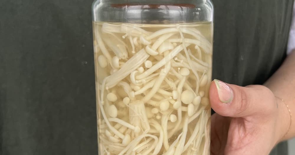 YuzuPickled Enoki Mushrooms Punchfork