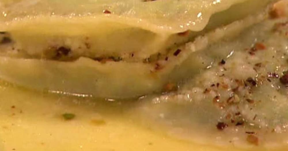 Broccoli Rabe Ravioli with Parmigiano and Pistachios 2 | Punchfork