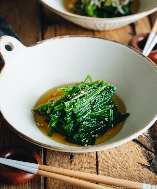 Spinach Ohitashi (Japanese Spinach Salad) Punchfork