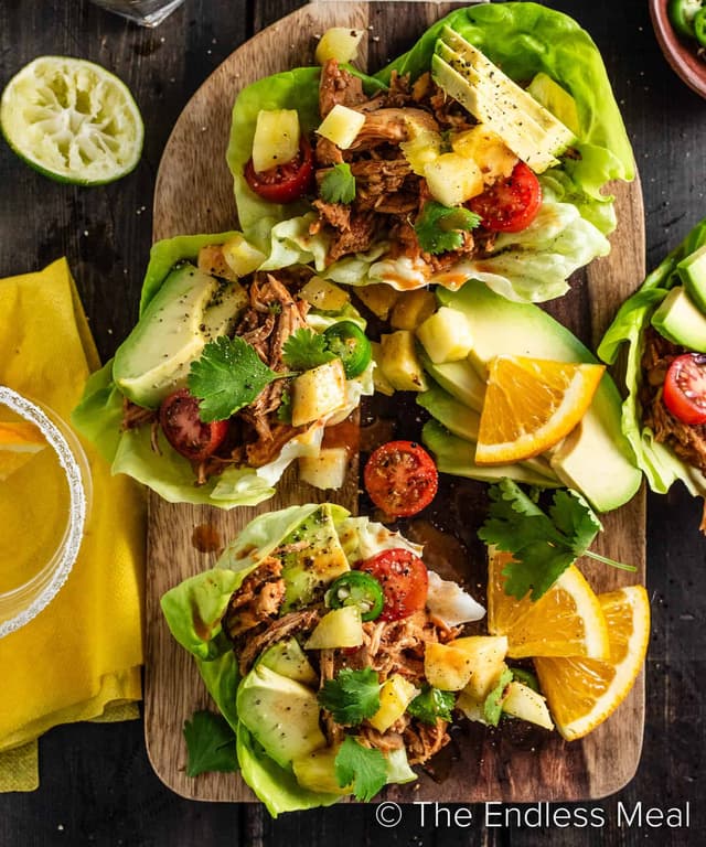 Chicken Lettuce Taco Boats Punchfork