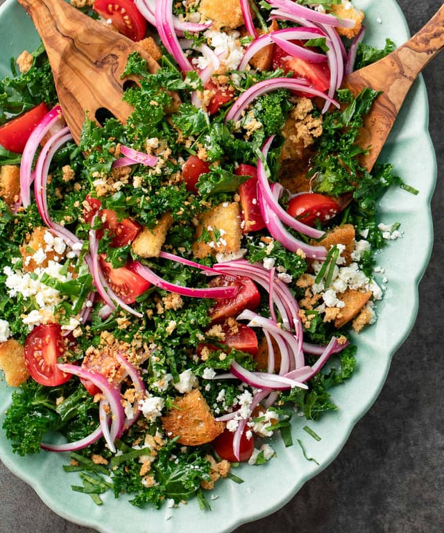 Kale Panzanella Salad Punchfork