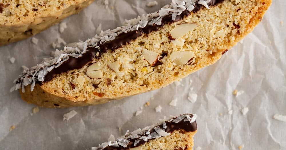 Almond Joy Biscotti Punchfork