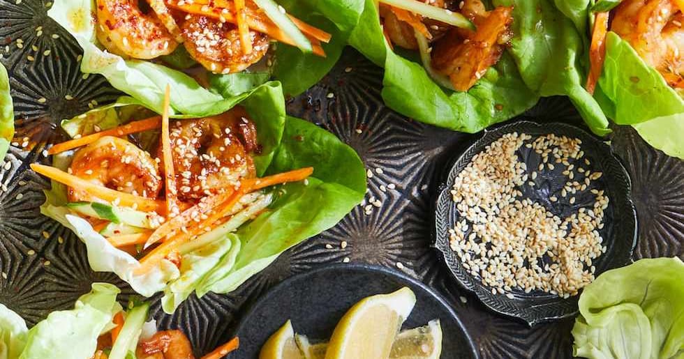 Gochujang Shrimp Lettuce Wraps Punchfork