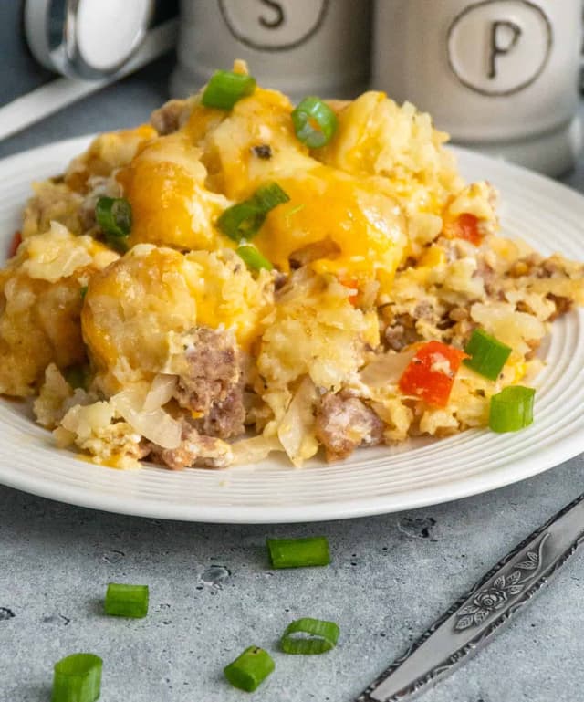 Crock Pot Tater Tot Breakfast Casserole Punchfork