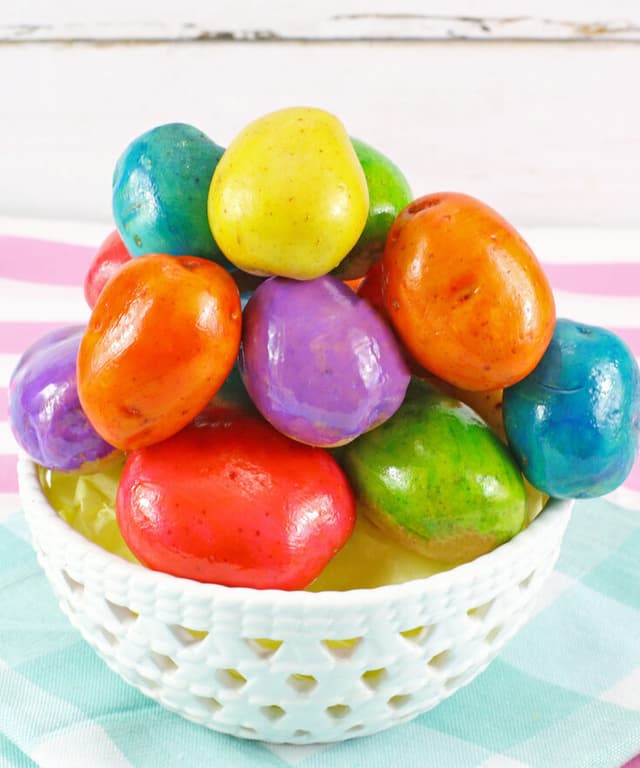 Easter Egg Dyed Potatoes Punchfork