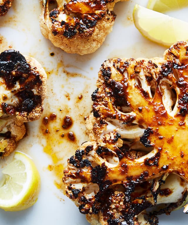 Spicy Grilled Cauliflower Steaks Punchfork