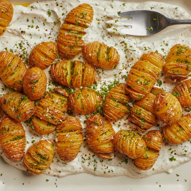 Mini Hasselback Potatoes Punchfork