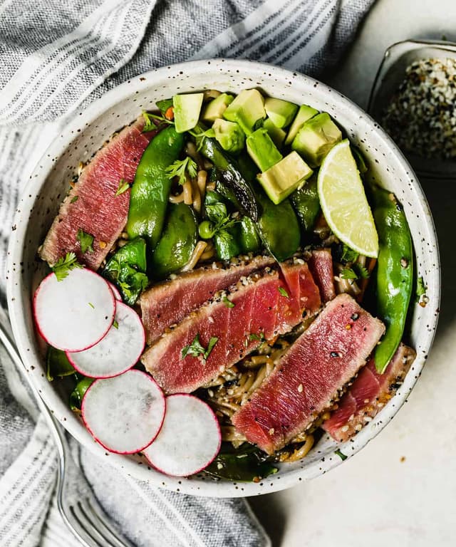 Seared Tuna Soba Noodle Bowls Punchfork
