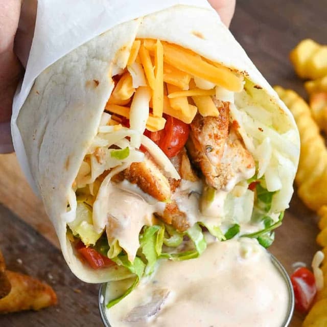 Grilled Chicken Wrap with Chipotle Mayo | Punchfork