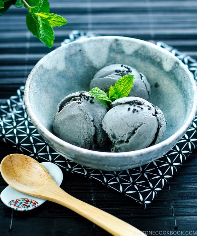 Black Sesame Ice Cream Punchfork