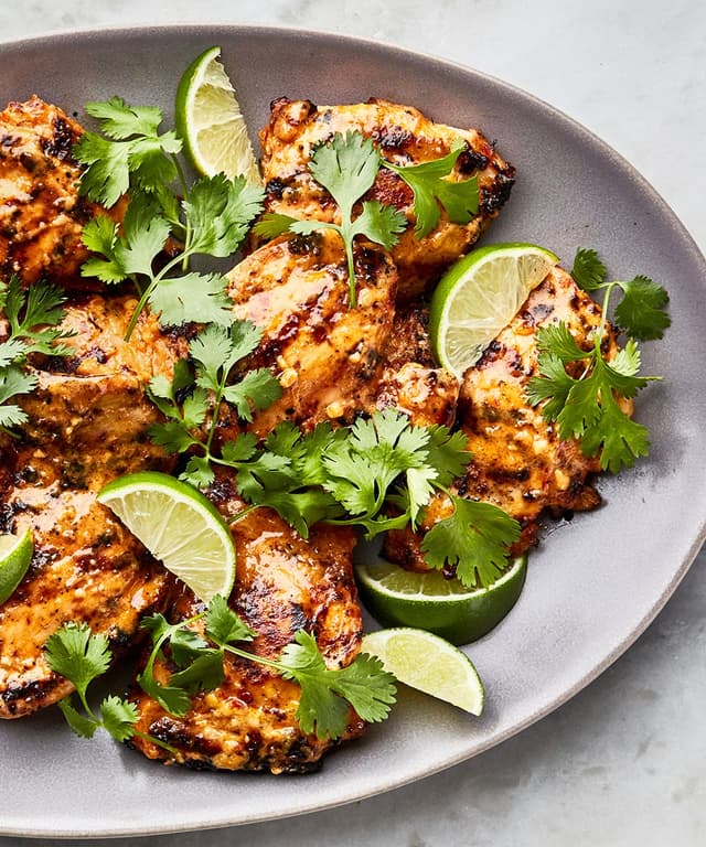 Spicy Coconut Grilled Chicken Thighs Punchfork