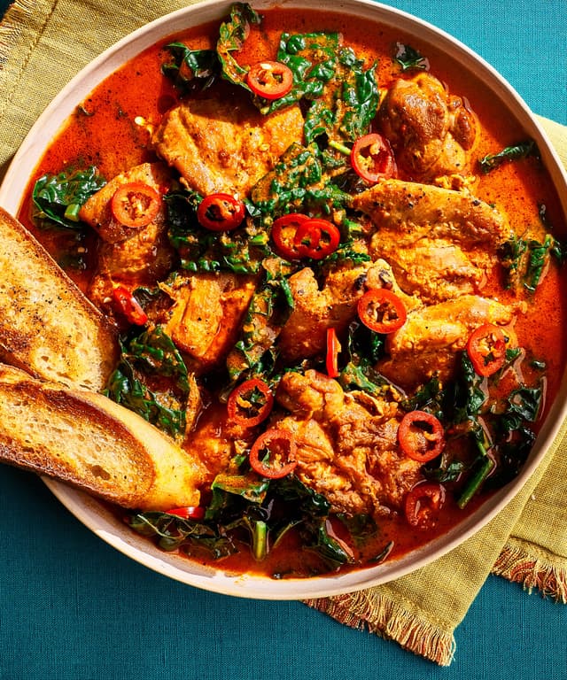 PiriPiri Chicken Stew with Kale Punchfork