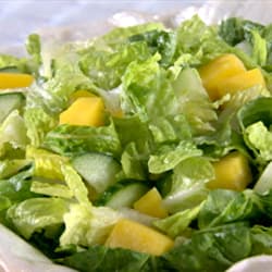 Simple Green Salad with Homemade Mayo Dressing | Punchfork