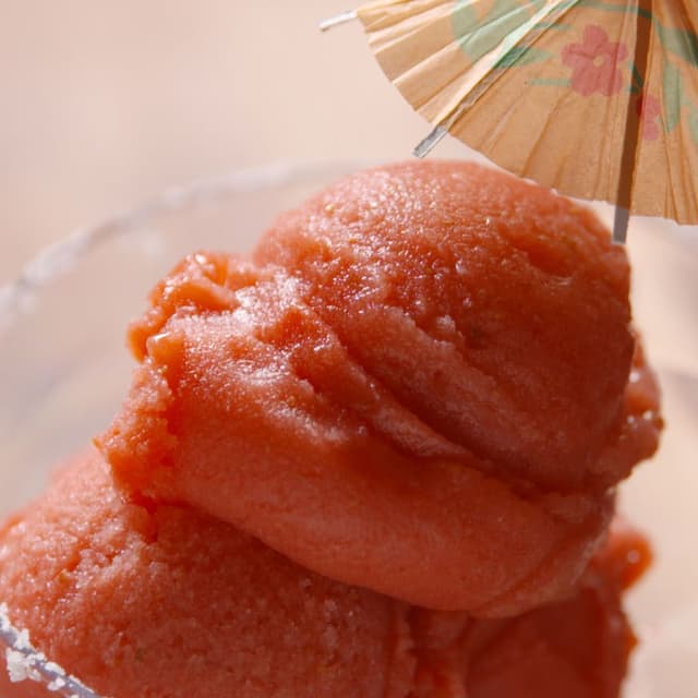 Strawberry Daiquiri Italian Ice Punchfork