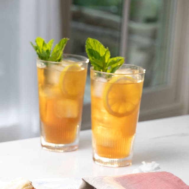 Peach HalfandHalf Cocktail Punchfork