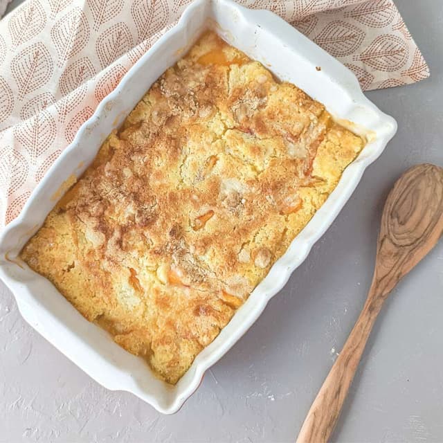 Peach Jello Dump Cake Punchfork