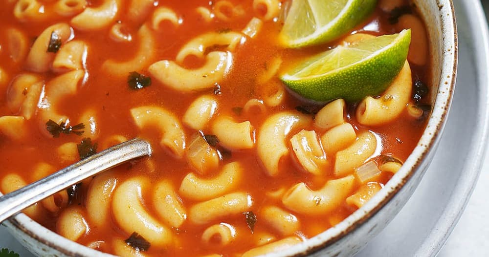 Traditional Mexican Sopa (Sopita) Punchfork