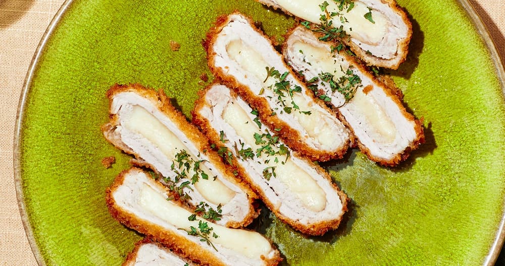 CheeseStuffed Pork Katsu Punchfork