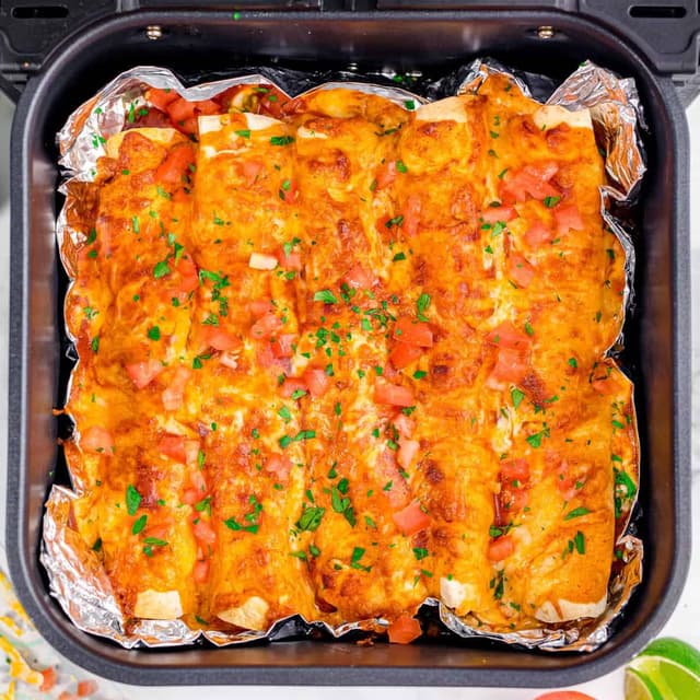 Air Fryer Chicken Enchiladas Punchfork