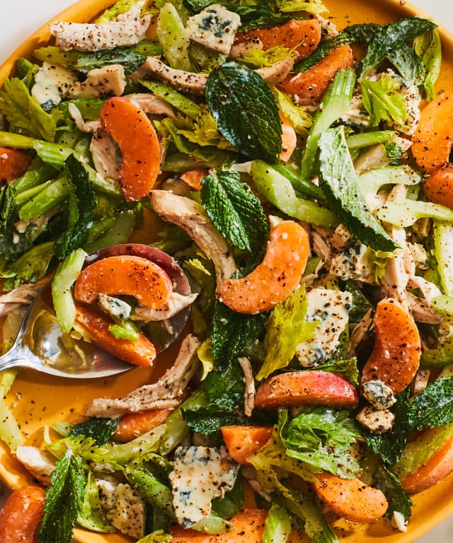 Chicken Dinner Salad with Apricots Punchfork