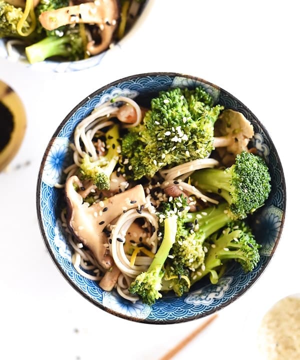 Broccoli and Shiitake Mushroom Soba Noodles Punchfork