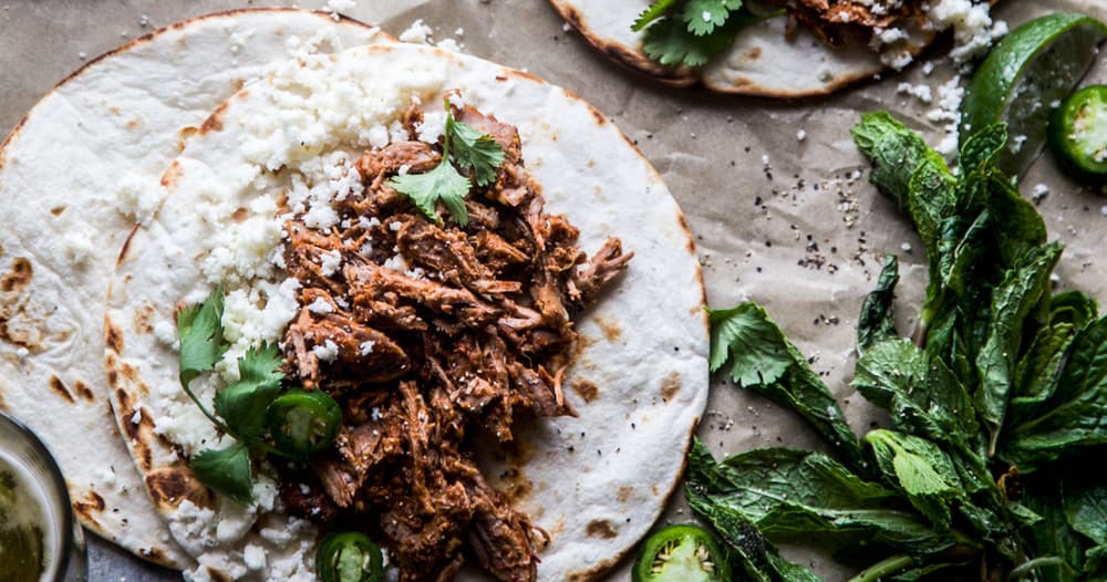 Slow Cooker Al Pastor Lamb Shoulder Tacos Punchfork