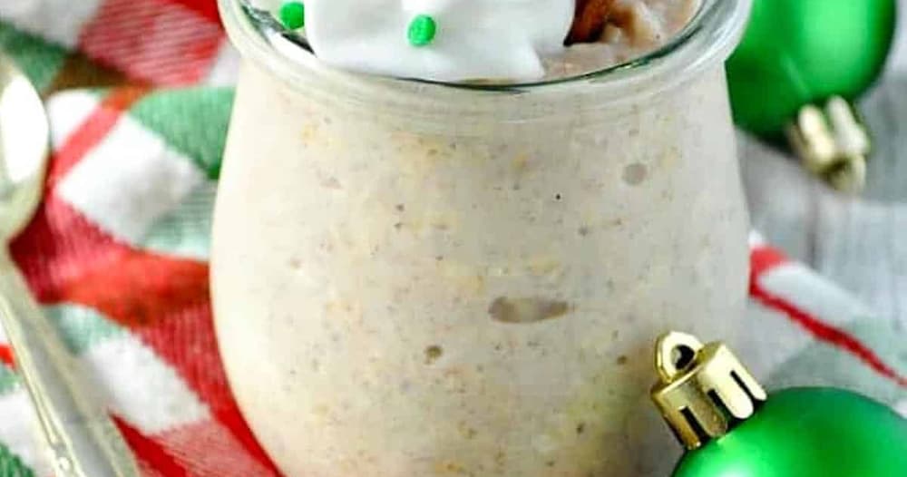HighProtein Eggnog Overnight Oats Punchfork