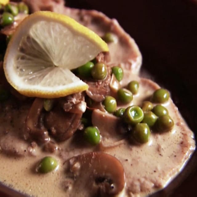 Veal Scaloppini with Saffron Cream Sauce Punchfork