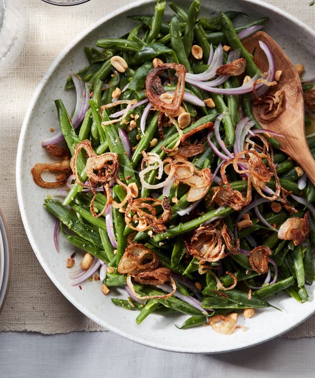 Smashed Green Bean Salad Punchfork