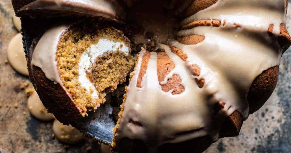 Cream Cheese Swirled Brown Sugar Pumpkin Coffee Cake Punchfork