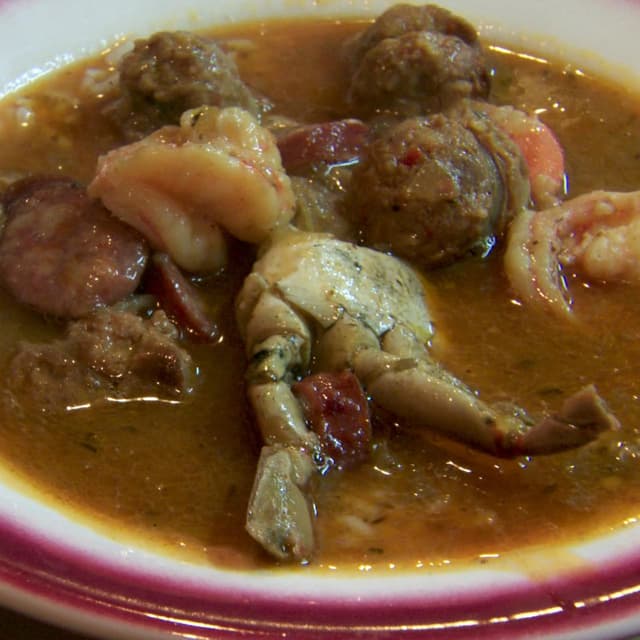 Dooky Chase's Shrimp Gumbo Punchfork