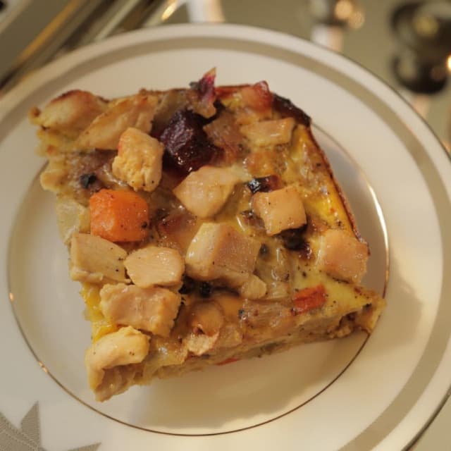 Leftover Turkey and Stuffing Casserole | Punchfork